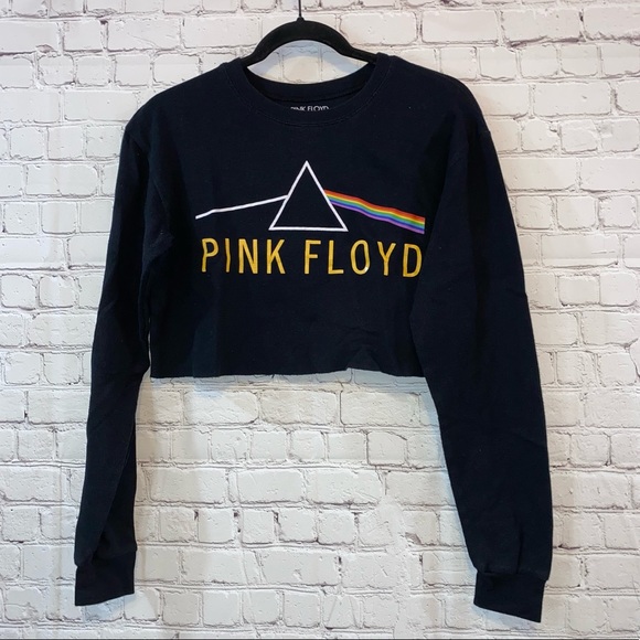 Pink Floyd Tops - 🇺🇸 Pink Floyd Cropped Waffle Knit Long Sleeve Shirt
